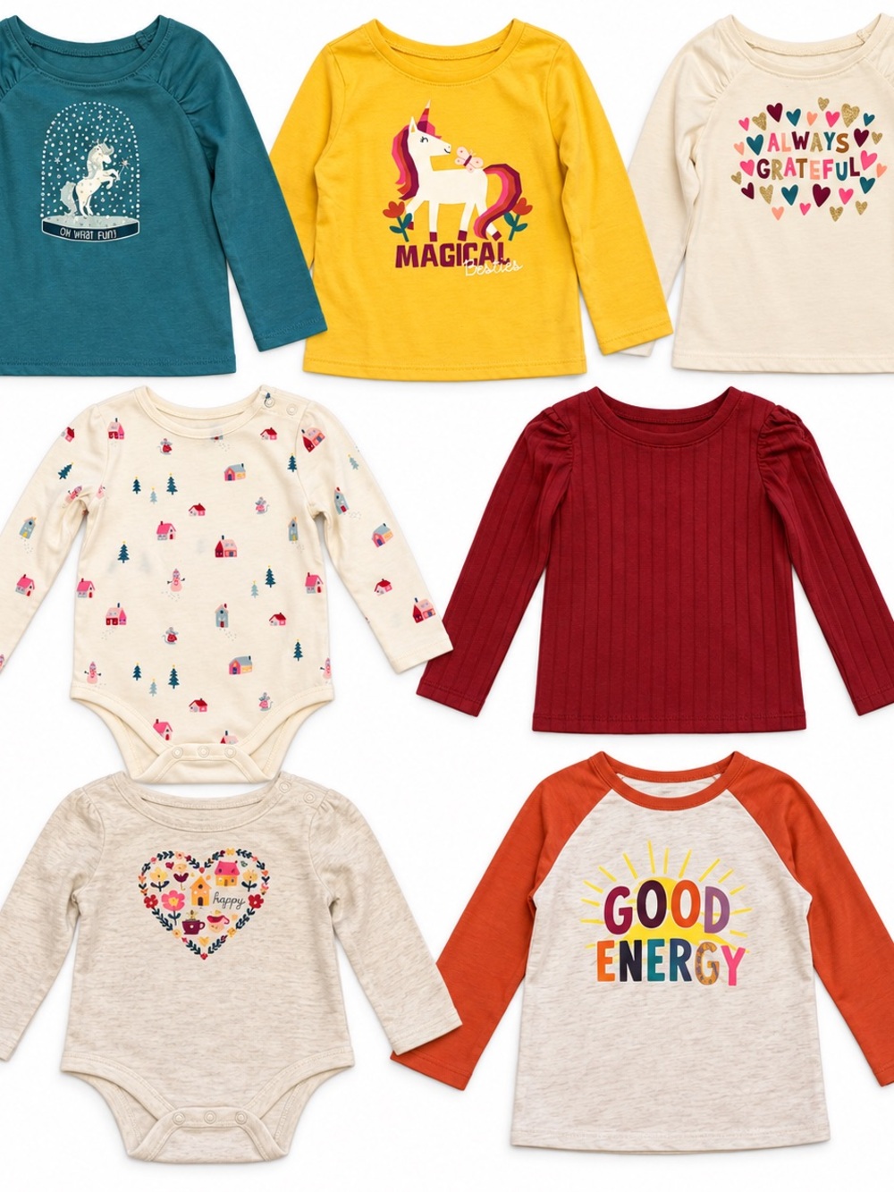 18-Month Long-Sleeve 'Good Energy' Raglan Tee - Garanimals / Members Mark